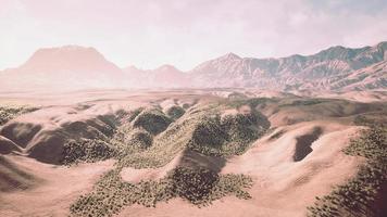 weids uitzicht op de woestijn van Californië foto