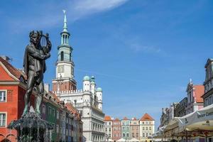 poznan, polen, 2014. fontein van apollo in poznan foto