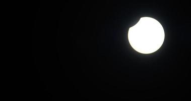 helder zonsverduisteringspanorama foto