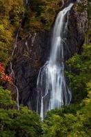close-up van aber watervallen in wales foto