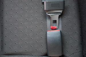 veiligheidsgordels in de auto voor uw veiligheid foto