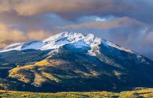 mooie herfstkleur op kebler pass, colorado. foto