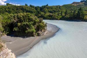 uitzicht op de rakaia-rivier foto