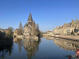 oude europa stad metz frankrijk kerken en historische monumenten van architectuur foto