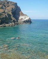 uitzicht op de zee bij lampianu, sardinië, italië foto