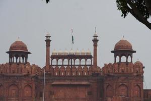 lal quila-afbeelding van new delhi foto