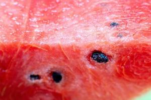rode watermeloen slice close-up vers fruit foto