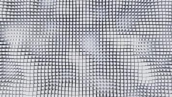 abstracte achtergrond van willekeurige witte kubus blok golfpatroon, 3d illustratie rendering foto