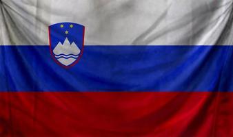 slovenië vlag golf ontwerp foto