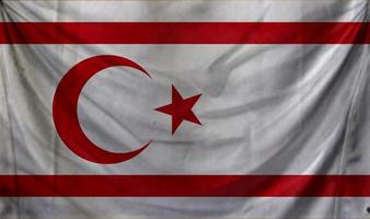 turkse republiek noord-cyprus vlag golfontwerp foto