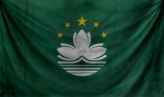 Macau vlag golf ontwerp foto