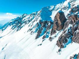 alpine skiresort st. Anton am Arlberg in de winter foto