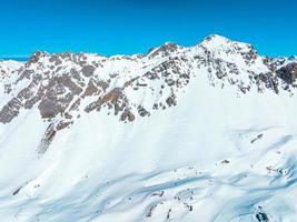 alpine skiresort st. Anton am Arlberg in de winter foto