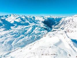 alpine skiresort st. Anton am Arlberg in de winter foto