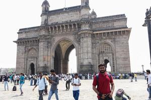 Mumbai, India - 17 maart Gateway of India op Mumbai, India. foto