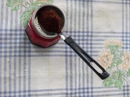 moka pot koffiezetapparaat foto