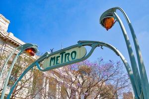 mexico-stad metro, metro ingang teken foto