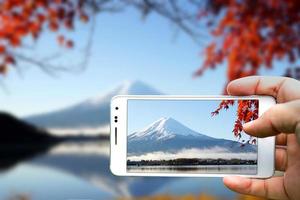 maak de foto met mt.fuji