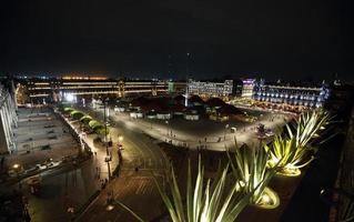 mexico-stad centrale zocalo plaza en straten foto