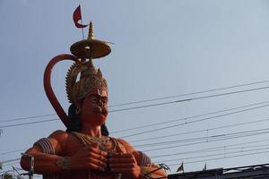 hanuman standbeeld in delhi, india foto