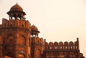 de hoofdingang van de lal quila, rood fort in delhi foto