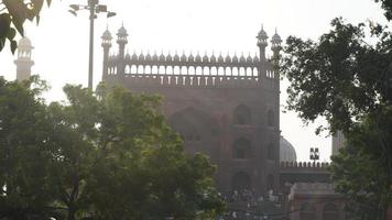 jama masjid poort in delhi, india foto