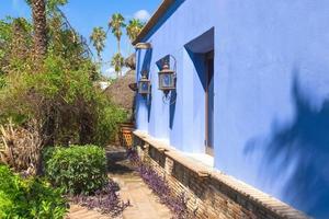 mexico, koloniale straten en kleurrijke architectuur van San Jose del Cabo in het historische centrum foto