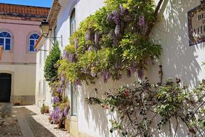 Cascais smalle straatjes in de oude stad foto