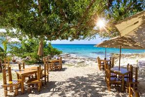 schilderachtige stranden, playas en hotels van het eiland Cozumel, een populaire toeristische en vakantiebestemming aan de Maya Rivièra foto