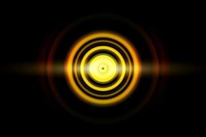 abstract lichteffect met geluidsgolven die oscilleren op zwarte achtergrond foto