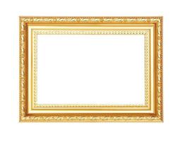 gouden frame op de witte achtergrond foto