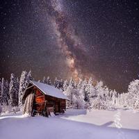 fantastisch winterlandschap foto