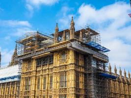 hdr Houses of Parliament instandhoudingswerken in londen foto