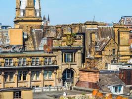 hdr luchtfoto van glasgow foto