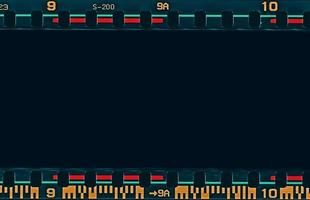 35mm filmframes strip gescand met gebruikssporen op de bezel. foto