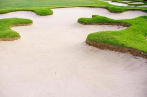 golfbaan zandbak achtergrond foto