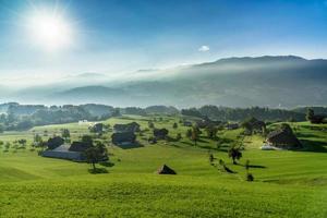 uitzicht op het platteland bij sarnen obwalden foto