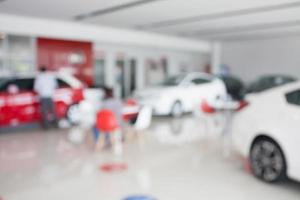 nieuwe auto bij nieuwe auto showroom dealer foto