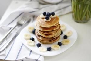 Amerikaanse pannenkoeken stapel foto