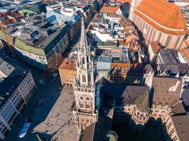 München luchtfoto panoramische architectuur, Beieren, Duitsland. foto