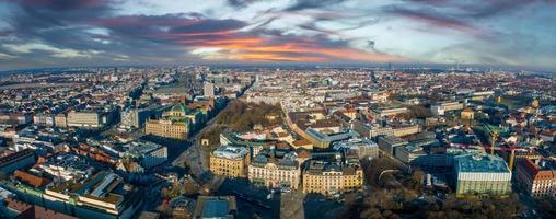 München luchtfoto panoramische architectuur, Beieren, Duitsland. foto