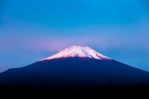 close-up Mount Fuji in de ochtend. foto