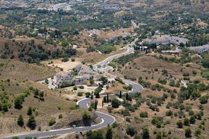 mijas, andalusië, spanje, 2017. uitzicht vanaf mijas foto