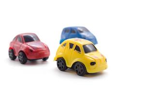 auto speelgoed op witte achtergrond. foto