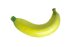 Banaan geïsoleerd op een witte achtergrond met uitknippad foto