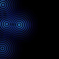 abstracte cirkel vortex donkerblauwe achtergrond foto