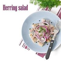 haringsalade met ui foto