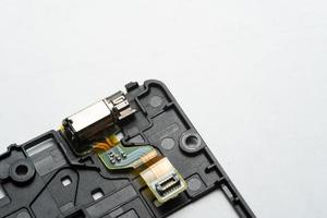 motor die trillingen genereert voor de mobiele telefoon. foto