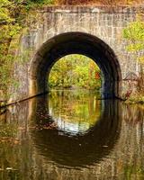 boog over de rivier in de herfst foto