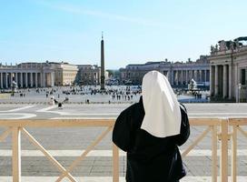 vaticaan, italië - 16 oktober 2021 katholieke non foto